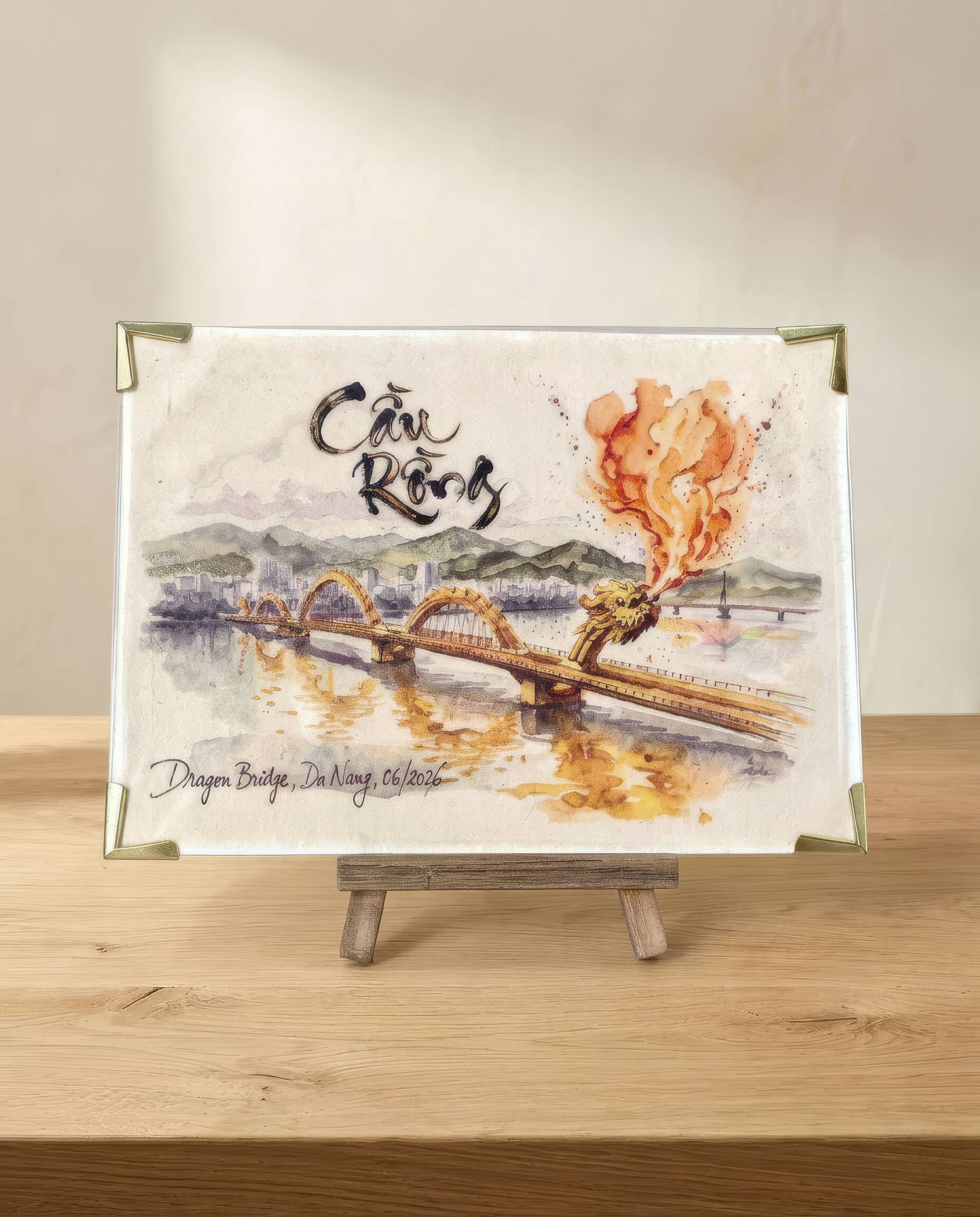 Dó paper tourism gift — welcome card